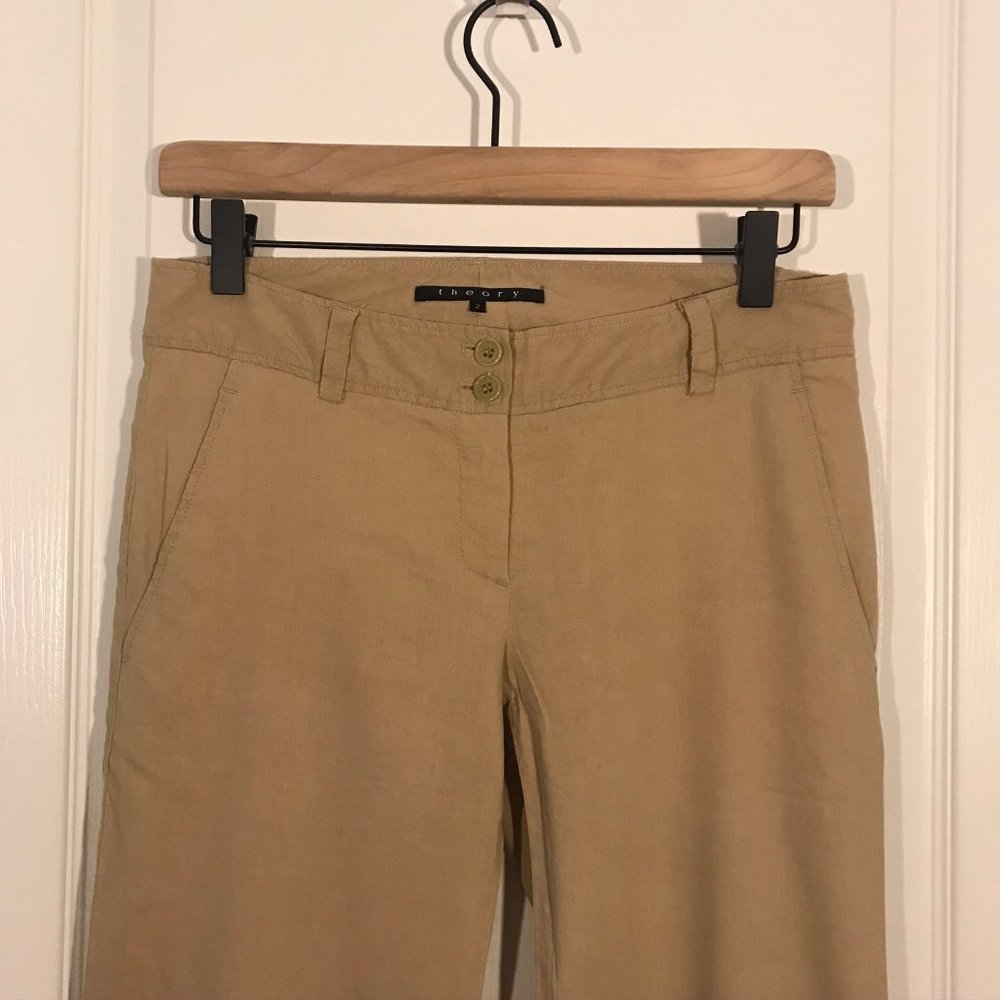 Theory Linen Blend Pants - Picture 3 of 8